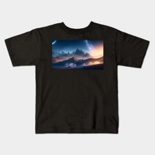 Natural landscape on another planet Kids T-Shirt